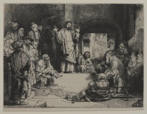 Christus predigt (La Petite tombe), ca. 1652 von Giovanni Battista Tiepolo