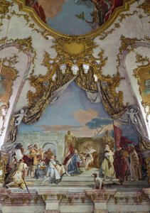 Detail des Deckenfreskos, Kaisersaal, Würzburger Residenz