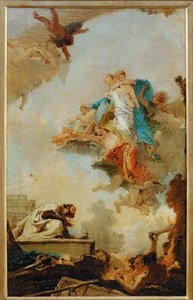 Die Jungfrau von Karmel erscheint dem Heiligen Simeon Stock von Giovanni Battista (1696 1770) Tiepolo