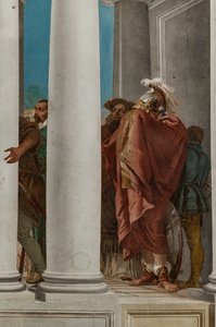 Palazzina (Kleines Gebäude), die Eingangshalle: "Das Opfer der Iphigenie", Detail von Giovanni Battista Tiepolo