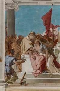 Palazzina: Eingangshalle: Das Opfer der Iphigenie (Detail) von Giovanni Battista Tiepolo