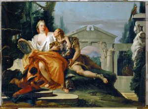 Rinaldo unter dem Bann von Armida. Aus Torquato Tassos