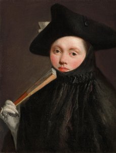 Junge Dame mit Dreispitz, ca. 1755-60