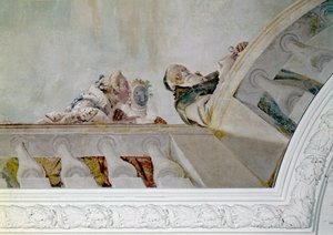 Fama kündigt den Bewohnern der Villa die Ankunft von Heinrich III. an (Detail)