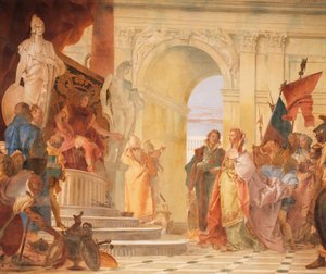 Großmut des Scipio (Detail)