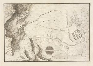 Ein geometrischer Plan der Ruinenstadt Palmyra, 1753