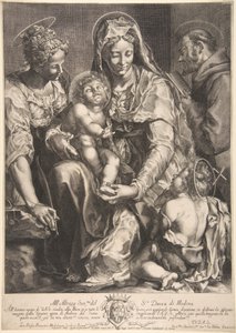 Jungfrau und Kind mit der Heiligen Katharina, Franz von Assisi und Johannes dem Täufer