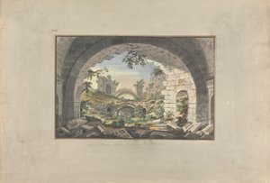 Ruinen in Pergamon, wahrscheinlich des Amphitheaters
