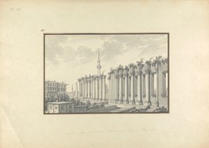 Ansicht der Ruinen des Asklepiions in Pergamon