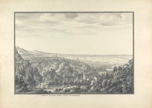 Blick auf Tivoli in Richtung Nordwind von Giovanni Battista Borra