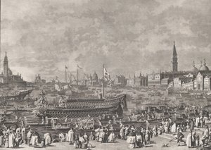 Tafel 5: Der Doge im Bucintoro auf dem Weg zum Porto di Lido am Himmelfahrtstag