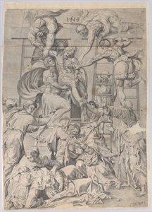 Die Kreuzabnahme, 1550-1600 von Giovanni Battista Cavalieri