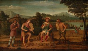 Das Urteil des Midas. Der musikalische Wettstreit zwischen Apollo und Marsyas