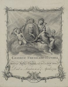 Georg Friedrich Händel, graviert von Francesco Bartolozzi, ca. 1790