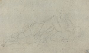 Liegende Frau (verso) von Giovanni Battista Cipriani