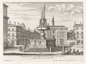 Brunnen auf der Piazza della Madonna dei Monti in Rom