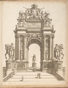 Triumphbogen zu Ehren von Papst Clemens X von Giovanni Battista Falda