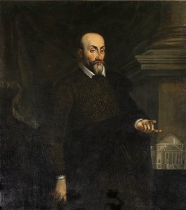 Porträt von Conte Mario Capra, von Giovanni Battista Maganza von Giovanni Battista Maganza