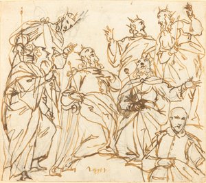 David und die Patriarchen mit einem Stifter von Giovanni Battista Maganza II