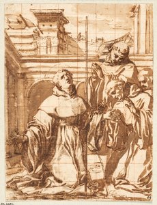 Eine Szene aus dem Leben des heiligen Nikolaus von Tolentino von Giovanni Battista Mercati