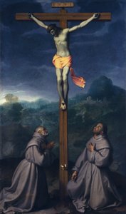 Kreuzigung mit den Heiligen Bernardino und Antonius von Padua, Kirche San Giuliano, Albino