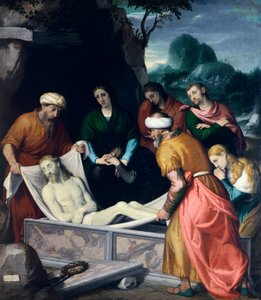 Beisetzung Christi im Grab, von Giovanni Battista Moroni