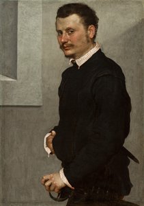 Porträt eines Mannes, ca. 1520-24 von Giovanni Battista Moroni