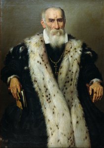 Porträt eines Mannes, möglicherweise Gian Gerolamo Albani, General der venezianischen Republik von Giovanni Battista Moroni
