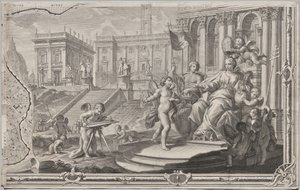 Neue Karte von Rom, herausgegeben von Giambattista Nolli im Jahr 1748, bekannt als La Pianta Grande di Roma von Giovanni Battista Nolli