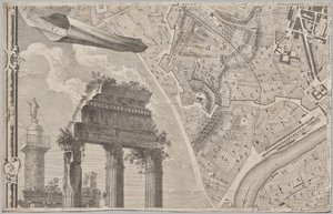 Neue Karte von Rom, herausgegeben von Giambattista Nolli im Jahr 1748, bekannt als La Pianta Grande di Roma