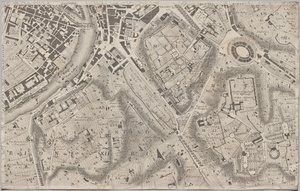 Neue Karte von Rom, herausgegeben von Giambattista Nolli im Jahr 1748, bekannt als La Pianta Grande di Roma von Giovanni Battista Nolli