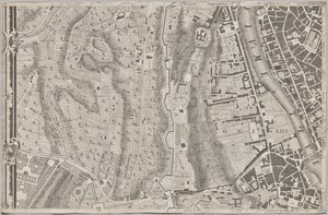 Neue Karte von Rom, herausgegeben von Giambattista Nolli im Jahr 1748, bekannt als La Pianta Grande di Roma von Giovanni Battista Nolli
