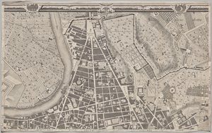 Neue Karte von Rom, herausgegeben von Giambattista Nolli im Jahr 1748, bekannt als La Pianta Grande di Roma von Giovanni Battista Nolli