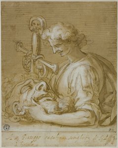 David mit Goliaths Kopf und Schwert von Giovanni Battista Paggi