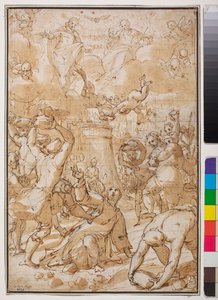 Die Steinigung des heiligen Stephanus, frühes 17. Jahrhundert von Giovanni Battista Paggi