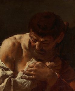 Büste eines Mannes, Heiliger Matthias, ca. 1715-20 von Giovanni Battista Piazzetta
