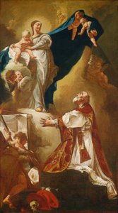 Madonna und Kind erscheinen dem Heiligen Philipp Neri (wahrscheinlich 1725 oder später)