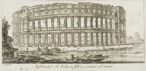 Amphitheater von Pola in Istrien am Meer, Platte 23 aus Einige Ansichten von Triumphbögen und anderen Denkmälern von Giovanni Battista Piranesi