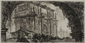 Konstantinsbogen in Rom, Tafel 9 aus Einige Ansichten von Triumphbögen und anderen Denkmälern von Giovanni Battista Piranesi