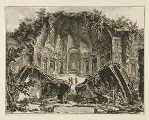 Überreste des Tempels des Gottes Canopus in der Villa Adriana in Tivoli