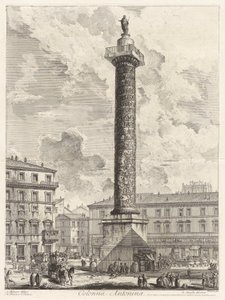 Colonna Antonina (Die Säule des Marcus Aurelius), aus Vedute di Roma (Ansichten von Rom)
