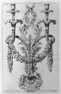 Dekorationen. Zeichnung von Giovanni Piranesi (bekannt als Piranese) von Giovanni Battista Piranesi