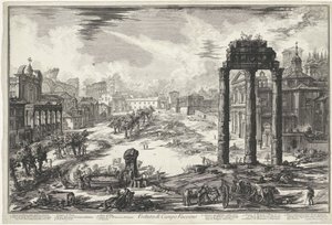Forum Romanum in Rom von Giovanni Battista Piranesi
