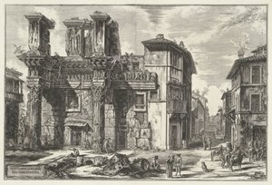 Forum von Nerva in Rom (Ansichten von Rom) von Giovanni Battista Piranesi