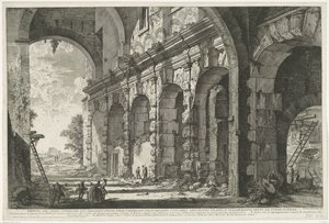 Fundament der Santi Giovanni e Paolo in Rom