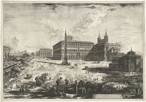 Ansicht des Laterans in Rom mit der Basilika St. Johannes im Lateran von Giovanni Battista Piranesi