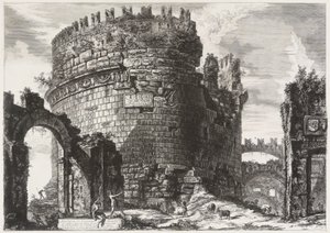 Grabmal der Caecilia Metella von Giovanni Battista Piranesi