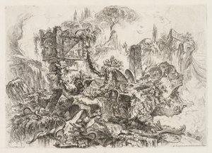 Grotesken: Ruinen mit Schlangen