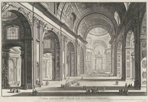 Innenansicht der Petersbasilika in Vatikanstadt