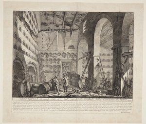 Innenansicht von drei großen Grabkammern, die dem Haushalt des Augustus zugeschrieben werden